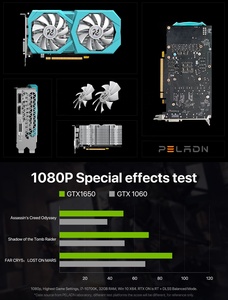 Tarjeta Gráfica para Juegos GTX 1650 de 4GB GDDR6, Precio al por Mayor, GeForce de 128 bits, 4 pines, Doble Ventilador, Tarjeta de Video 1650 - Product Image 2