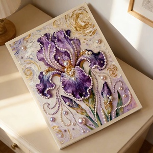 Nouveau kit de peinture de perles DIY pour adultes, art diamant 5D avec perles, décoration murale faite à la main, cadeau artisanal anti-stress - Product Image 1