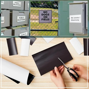 Strong Adhesive A4 Flexible Double Sided Rubber Vinyl <strong>Magnet</strong> <strong>Sheet</strong> 8.5x11 0.5mm Anisotropic Magnetic Material Panel Video <strong>Wall</strong> - Product Image 3