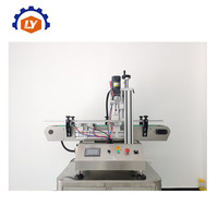 Ligne de remplissage semi-automatique de bureau pour petits volumes, machine de remplissage de liquides, machine de capsulage et d'étiquetage