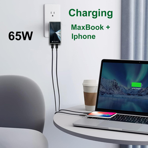 Productos en Tendencia 2026: <span class=keywords><strong>Cargador</strong></span> Portátil USB C de 65W con 3 Puertos Táctiles para MacBook, Número MFI, Fabricación <span class=keywords><strong>Original</strong></span> de Fábrica - Product Image 4