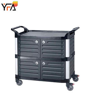 Gute Qualität Kunststoff <span class=keywords><strong>3</strong></span>-stufige Lebensmittel Servier wagen Commercial Hotel Restaurant Küche Catering Service Lager wagen Reinigungs wagen - Product Image 4