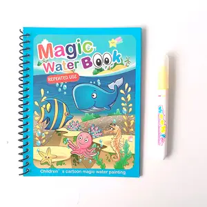 Wholesale Products Drawing Toys Girls Games Kindergarten Baby Learning Coloring Book Magic Water Book