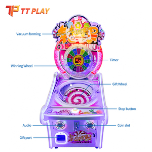 Distributeur automatique de bonbons <span class=keywords><strong>et</strong></span> de balles rebondissantes pour enfants, machine de jeu à monnayeur, mini distributeur de bonbons - Product Image 3