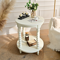 Table basse latérale INNOVA, style européen moderne nordique, en bois blanc durable, décorative, facile à assembler, pour le salon