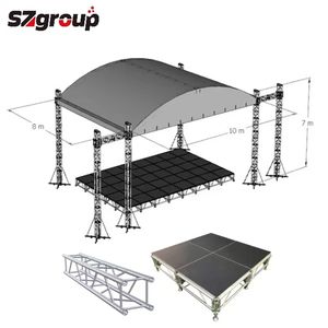 ระบบโครงถักอลูมิเนียมแบบพับได้คุณภาพสูง ขนาดสั่งทำได้ สำหรับงานเวที คอนเสิร์ต และงานแสดงสินค้า - Product Image 4