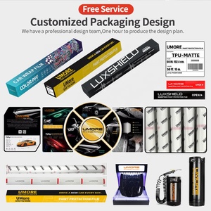 10 Years Warranty 1.52*<strong>3M</strong> TPU Color PPF Film Self Healing Satin Black Chrome <strong>Red</strong> Color Change Film Color PPF Wrap <strong>Vinyl</strong> Car Wrap - Product Image 3