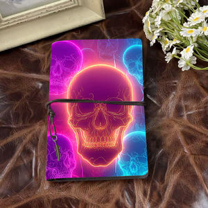 Bloc <span class=keywords><strong>de</strong></span> notas A6 adecuado para anotaciones <span class=keywords><strong>de</strong></span> guiones <span class=keywords><strong>de</strong></span> estudiantes <span class=keywords><strong>de</strong></span> <span class=keywords><strong>teatro</strong></span> y horarios <span class=keywords><strong>de</strong></span> ensayo con calaveras <span class=keywords><strong>de</strong></span> colores neón en un grupo Pa - Product Image 2