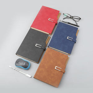 Leather Cover A5 Business Notebooks Daily Planner Journal Notepad Loose-Leaf Printed <b>Gift</b> with Magnetic Snap - Product Image 3