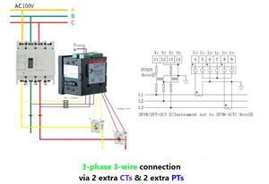 Acrel-medidor eléctrico inteligente APM800, en tiempo Real y máxima demanda de I, P, Q,S (con tiempo) - Product Image 6