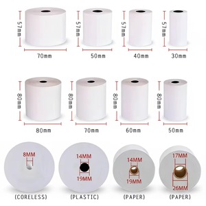 กระดาษม้วนสำหรับเครื่องบันทึกเงินสดแบบพิมพ์ความร้อนโดยตรง ขนาด 80x80 มม. ปราศจากสาร BPA สำหรับ<span class=keywords><strong>ระบบ</strong></span> POS - Product Image 5