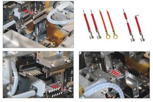Machine entièrement automatique à double extrémité têtes de fil câble dénudage coupe étamage sertissage terminal - Product Image 5