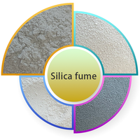 Fumée de silice de haute pureté pour béton haute résistance, fumée de silice grise pour le cimentage des champs pétrolifères et poudre de microsilice, 325 mesh