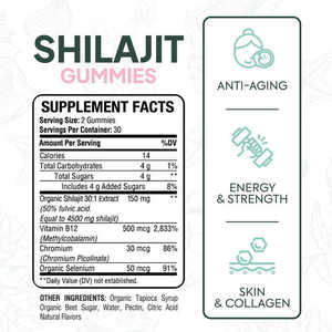 Oem Himalayan Shilajit Gold Gummies: Het Ultieme Tri-Batensupplement Voor Aanhoudende Energie, Scherpere Focus Sterkere Immuniteit - Product Image 2