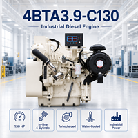 Motor Diésel Refrigerado por Agua Turboalimentado Cums 4BTA3.9-C130 de 2500 rpm, Confiable para Excavadoras, Cargadoras y Maquinaria de Construcción de Carreteras