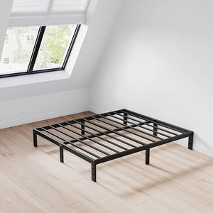 Facile montaggio Design moderno 160x200 <span class=keywords><strong>180x200</strong></span> minimalista re 2 posti ferro metallo doppio telaio <span class=keywords><strong>letto</strong></span> con bulloni - Product Image 1