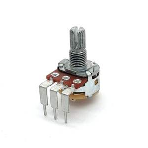 R1610S 3 pin pellicola di carbonio 16mm potenziometro rotativo con interruttore per auricolari, sintonizzazione audio, oscuramento audio - Product Image 1