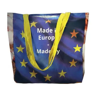 ผ้าฝ้ายพิมพ์ลายสำหรับทำกระเป๋าช้อปปิ้ง  สินค้าสั่งทำพิเศษ - Product Image 1