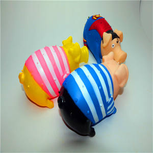 Sevimli vinil kauçuk domuz şekli Pet LED parlayan Squeak oyuncaklar için köpek kedi yavru Bite ses oyuncaklar çiğnemek temizleme diş Pet malzemeleri - Product Image 3