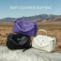 Sac à main en cuir véritable de conception coréenne haut de gamme, grande capacité, sacs à bandoulière, sacs messager de luxe avec fermeture à rabat