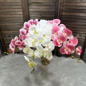ดอกกล้วยไม้ฟาแลนนอปซิสพิมพ์ 3 มิติ ยี่ห้อจุนเหยยวน สีน้ำเงินม่วง ก้านเดี่ยว ดอกไม้ประดิษฐ์สำหรับตกแต่งงานแต่งงาน - Product Image 4