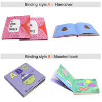 Impresión de Libros Infantiles Personalizados al por Mayor, Libros de Cartón Educativos con Portadas de Papel, Impresión de Libros de Cartón para Niños