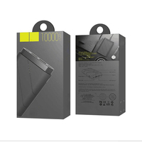 Boîte en carton imprimée en couleur avec fenêtre et languette de suspension pour câble de charge USB vers Type C, emballage de vente au détail