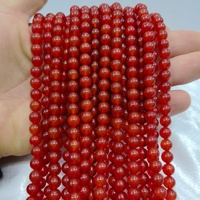 Vente en gros de perles de pierre d'agate naturelle ronde noire, jaune, verte, rouge, de 4 à 12 mm, pierres semi-précieuses en vrac pour la fabrication de bijoux