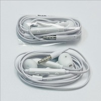 Écouteurs filaires 3,5 mm avec câble plat et microphone intégré, écouteurs intra-auriculaires avec micro, adaptés aux écouteurs S6 S7