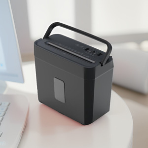 Déchiqueteuse de documents électrique domestique 5 feuilles, portable, coupe croisée, mini-déchiqueteuse de bureau OS402 pour usage professionnel - Product Image 1