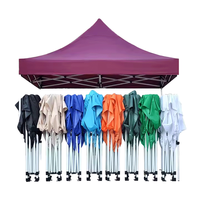 Tenda Lipat Luar Ruangan Anti Air 10x10 Kain Oxford Satu Kamar Tidur Empat Sudut Pelindung Matahari untuk Pameran Musim Panas dan Iklan