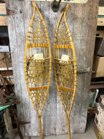 Raquettes à neige vintage faites à la main. Décoration de cabane : Raquettes à neige légères, raquettes à neige traditionnelles en bois, décoration murale en raquettes à neige en bois