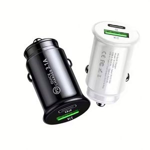 Usb Mini Car Phone Charger 3.1a Fast Charging Pd Usb c Car Charger A+c Dual Port Car Charger Adapter - Product Image 1