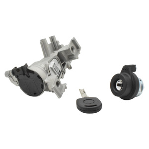 Double Fists Ignition Switch Assembly 1K0905851B Cylindrical <b>Lock</b> With <b>Key</b> For Volkswagen - Product Image 5