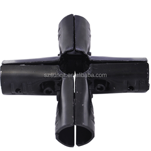 Accesorio de abrazadera de tubería de bajo precio para junta de tubería de conexión Leanpipe de 28mm para estante de flujo de banco de trabajo para aplicaciones industriales - Product Image 4