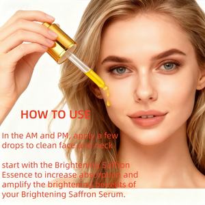 Suero de azafrán Iluminador Alternativo Vitamina C <span class=keywords><strong>Para</strong></span> <span class=keywords><strong>manchas</strong></span> <span class=keywords><strong>oscuras</strong></span> e hiperpigmentación Antioxidante Piel radiante y saludable - Product Image 5