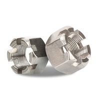 Écrou de blocage fendu KiMir en acier au carbone zingué, pour applications automobiles, minières et mécaniques, accessoires d'assemblage, vente en gros, direct usine, qualité supérieure