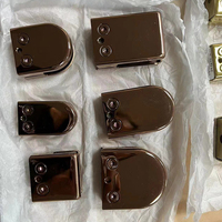 Pinces à verre à rainure en U de 6mm, design moderne, rampe d'escalier, garde-corps, support de fixation en verre avec clips de fixation