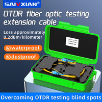 Kotak Peluncur OTDR Serat Optik 500M/1KM/2KM Kabel Ekstensi Uji OTDR APC/UPC SM 1310/1550nm Dengan Konektivitas Multi FC/SC/LC