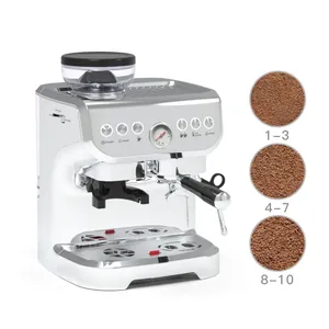 कॉफ़ी शॉप इटैलियन इलेक्ट्रिक 20 बार कॉफ़ी मेकर 3 इन 1 सिंगल सर्व एस्प्रेसो कॉफ़ी मशीन ग्राइंडर के साथ