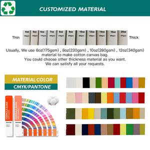 Bolsas de compras reutilizables Jiuyang, 100% algodón, Color Natural, mango largo, peso medio, gran compra de lona - Product Image 5