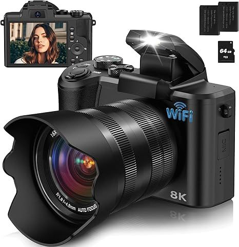 SONIDA Trusted Supplier Bulk WIFI 3.2" Touch Screen 88MP Professional Photo Shoot Video 8K DSLR Digital Cameras SD Waterproof