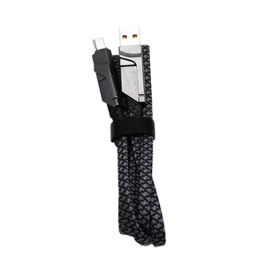 สายชาร์จ <span class=keywords><strong>USB</strong></span> แบบ4ใน1ดีไซน์<span class=keywords><strong>หัว</strong></span>คู่แบบถักทำจากไนลอนแบบกำหนดเองด้วย Type <span class=keywords><strong>C</strong></span> สำหรับอุปกรณ์หลายชนิด - Product Image 4