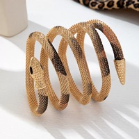 Collier Serpent Y2K Multifonctionnel, Bijou Tendance Style Punk, Chaîne Serpent Flexible, Bracelet de Bras, Accessoire de Luxe pour Femme