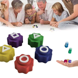 ชุดเกมพื้นบ้านเกาหลีลูกเต๋าอุปกรณ์ประกอบฉากเกมปาร์ตี้วงกลมสามเหลี่ยมสำหรับครอบครัวเกมจับหินชุด5ชิ้น - Product Image 3