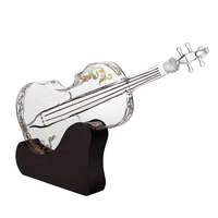 Bouteille en verre de 500ml pour Bourbon Vodka Spirits Design Transparent Creative Home Whisky Guitar Decanter Rack