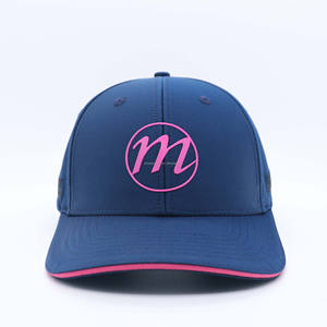 Gorras de Béisbol Personalizadas de 5 Paneles con Bordado a Mano, Estilo Deportivo, 100% Poliéster, con Parche de Goma, Unisex - Product Image 1