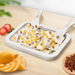 Tự làm kem Gelato Máy DIY trái cây <span class=keywords><strong>Ice</strong></span> <span class=keywords><strong>Cream</strong></span> công cụ 304 thép không gỉ chiên khay sữa chua mềm phục vụ <span class=keywords><strong>Ice</strong></span> <span class=keywords><strong>Cream</strong></span> Maker - Product Image 4