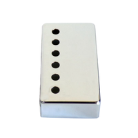 Housse de micro humbucker professionnelle 50/52 mm en argent nickelé chromé pour pièces de guitare Gibson Les Paul, vente en gros, boîtier métallique