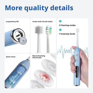 <span class=keywords><strong>Cepillo</strong></span> de <span class=keywords><strong>Dientes</strong></span> Eléctrico Giratorio de 360 Grados, <span class=keywords><strong>Cepillo</strong></span> de <span class=keywords><strong>Dientes</strong></span> Sónico de Viaje con Cabezal Redondo para Adultos, <span class=keywords><strong>Cepillo</strong></span> de <span class=keywords><strong>Dientes</strong></span> con Cerdas Suaves - Product Image 5